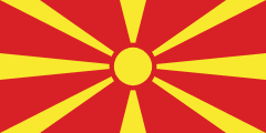 North Macedonia Flag